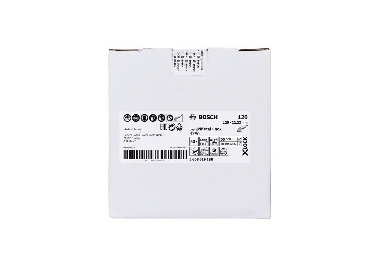 XLock Disque Fibre BfMetal+Inox 125 G120 - 2608619188 - Bosch
