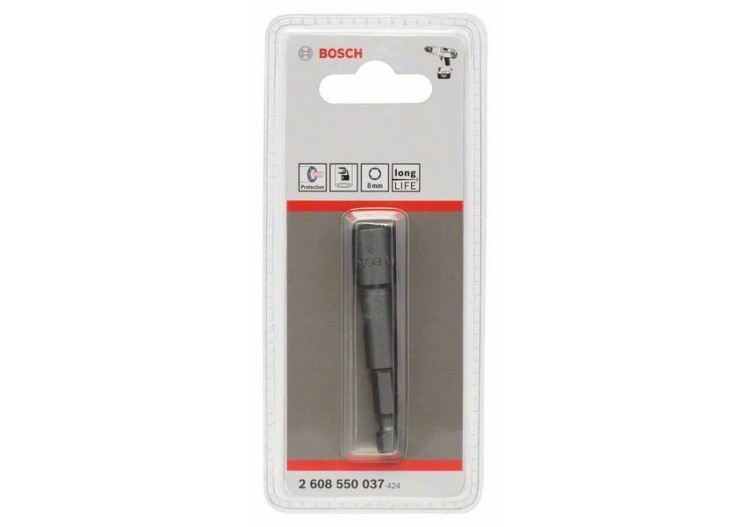 DOUILLE 6 PANS 1/4 8MM - 2608550037 - Bosch