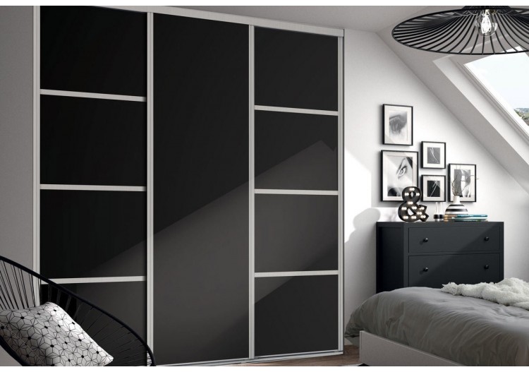 Façade de placard coulissante 3 portes Yam modèle 2- Kazed : Confort'Mat