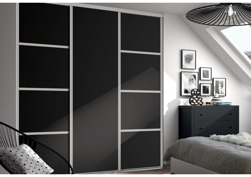 Façade de placard coulissante 3 portes Yam modèle 2- Kazed : Confort'Mat