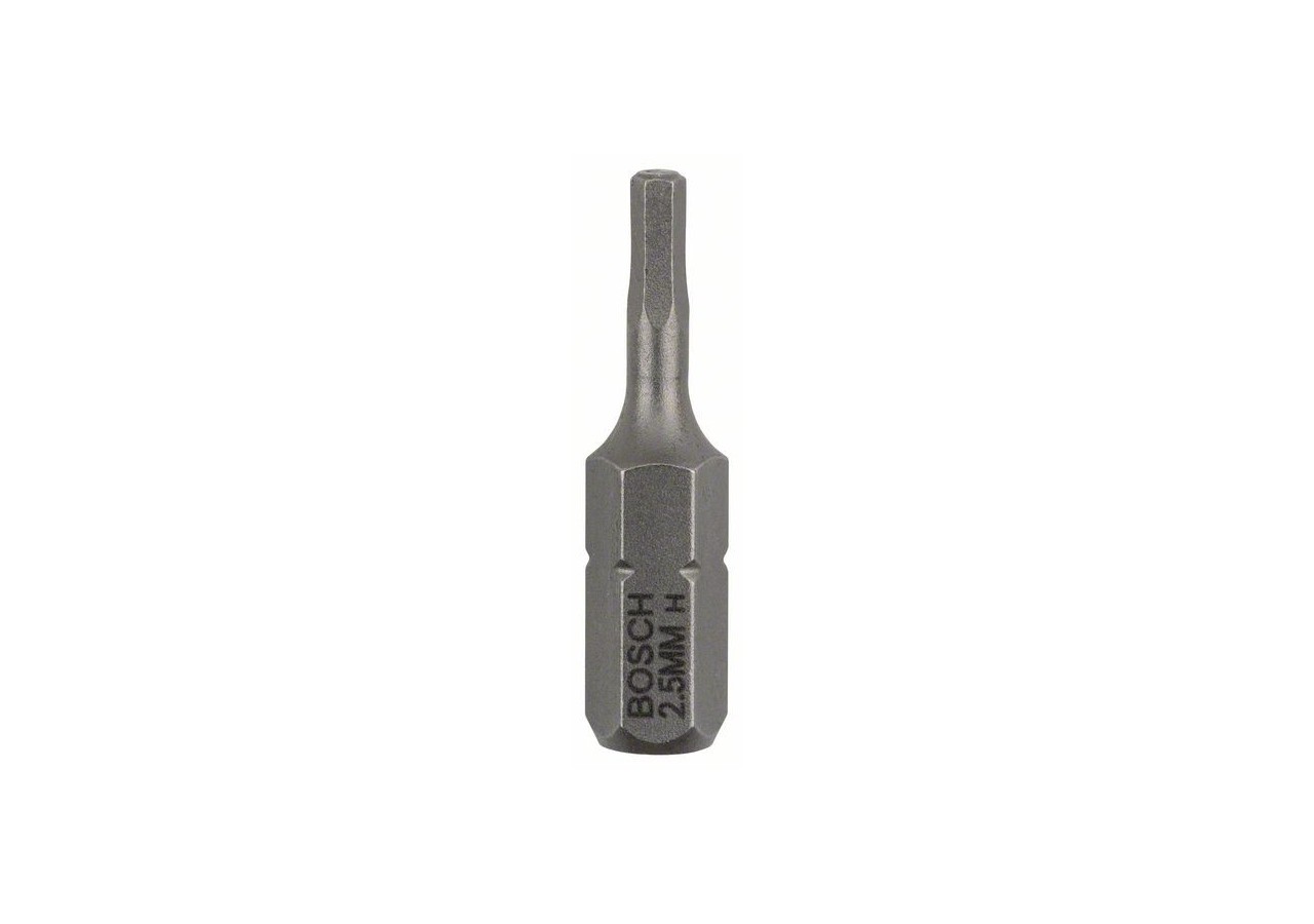 3 Embouts de vissage qualité extra-dure HEX2,5 emmanchement hexagonal 25mm - 2607001720 - Bosch
