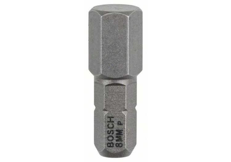 3 Embouts de vissage qualité extra-dure HEX8 emmanchement hexagonal 25mm - 2607001730 - Bosch