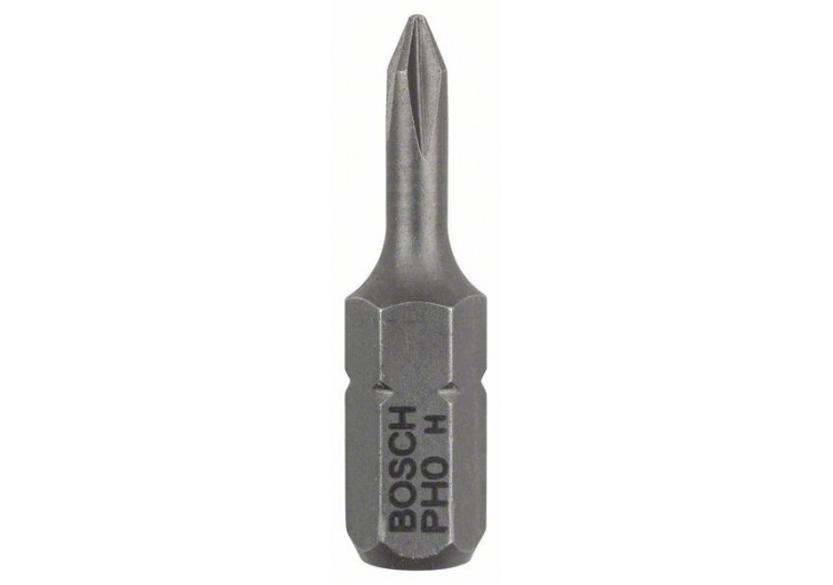 3 Embouts de vissage qualité extra-dure PH0 emmanchement hexagonal 25mm - 2607001506 - Bosch
