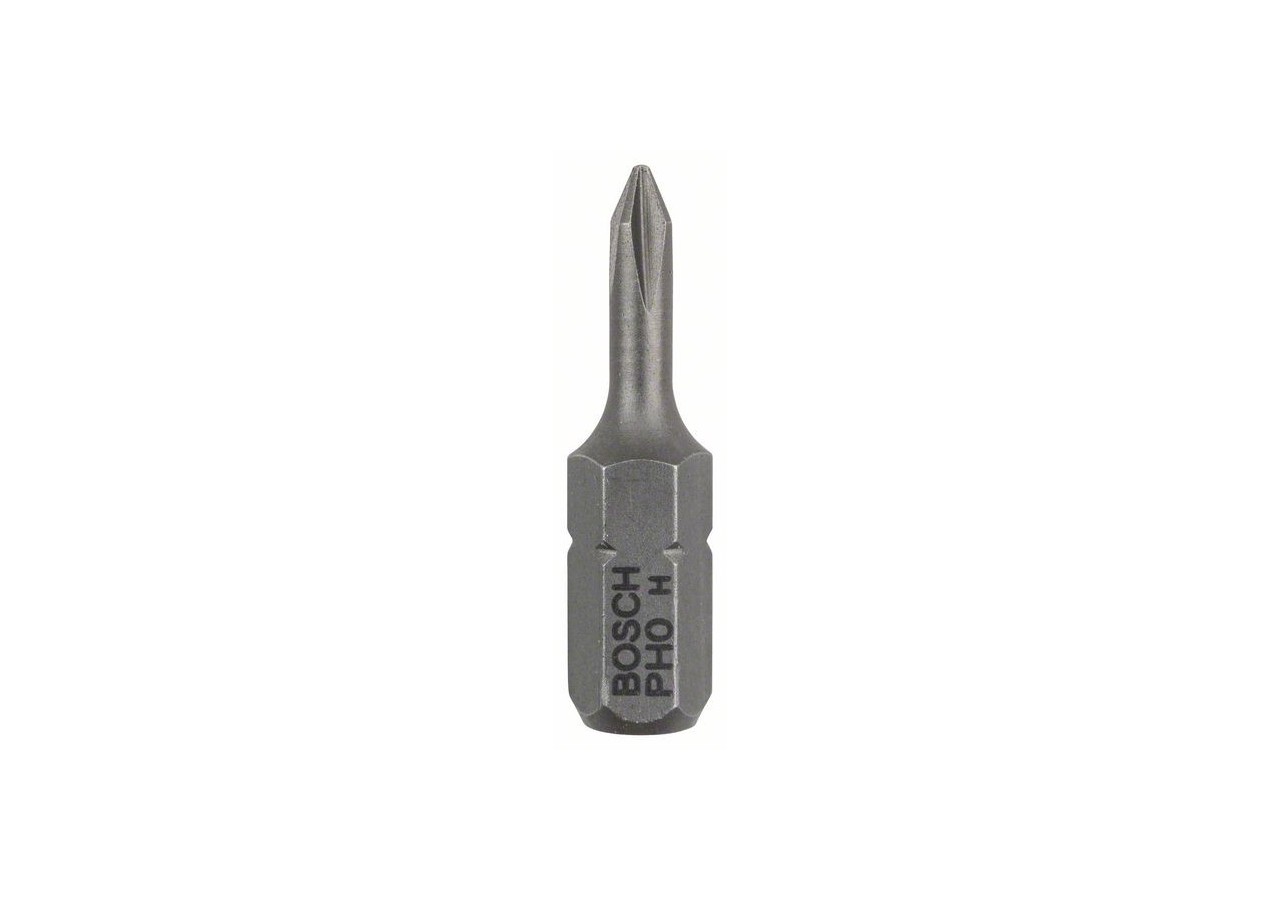 3 Embouts de vissage qualité extra-dure PH0 emmanchement hexagonal 25mm - 2607001506 - Bosch