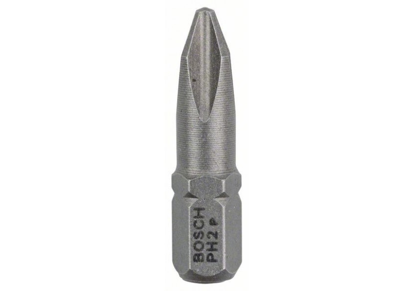 100 Embout de vissage qualité extra-dure PH2 emmanchement hexagonal 25mm - 2607001514 - Bosch 100 Embout de vissage qualité extra-dure PH2 emmanchement hexagonal 25mm - 2607001514 - Bosch