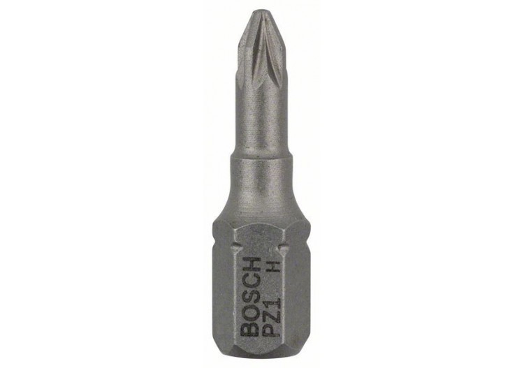 25 Embouts de vissage qualité extra-dure PZ1 emmanchement hexagonal 25mm - 2607001556 - Bosch