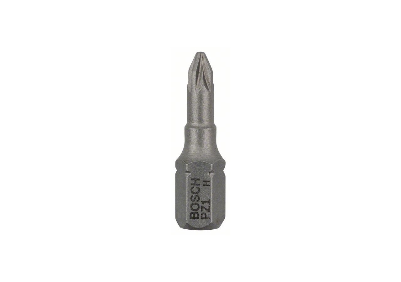 25 Embouts de vissage qualité extra-dure PZ1 emmanchement hexagonal 25mm - 2607001556 - Bosch