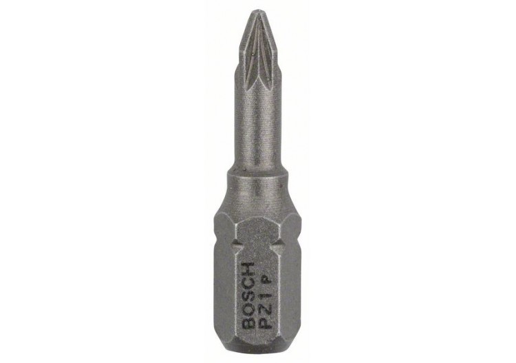100 Embout de vissage qualité extra-dure PZ1 emmanchement hexagonal 25mm - 2607001557 - Bosch