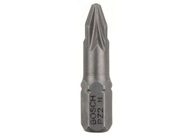 3 Embouts de vissage qualité extra-dure PZ2 emmanchement hexagonal 25mm - 2607001558 - Bosch