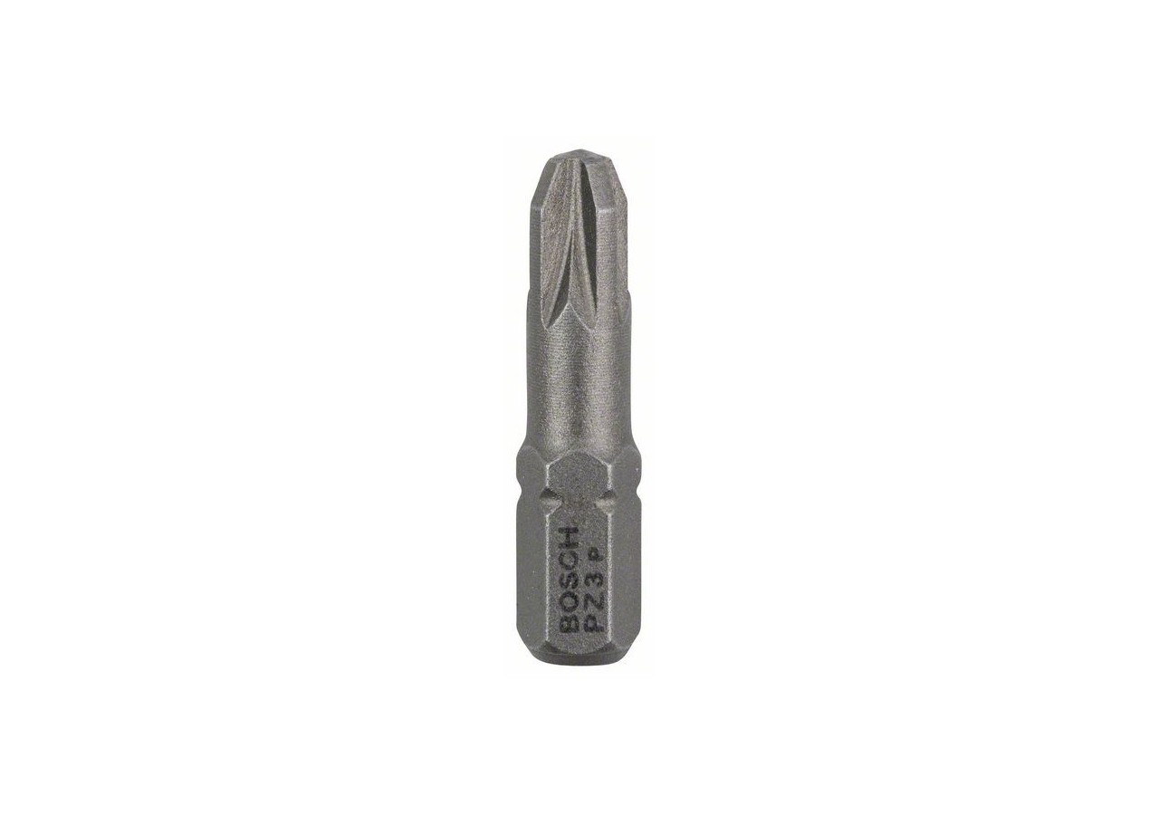 10 Embouts de vissage qualité extra-dure PZ3 emmanchement hexagonal 25mm - 2607001563 - Bosch