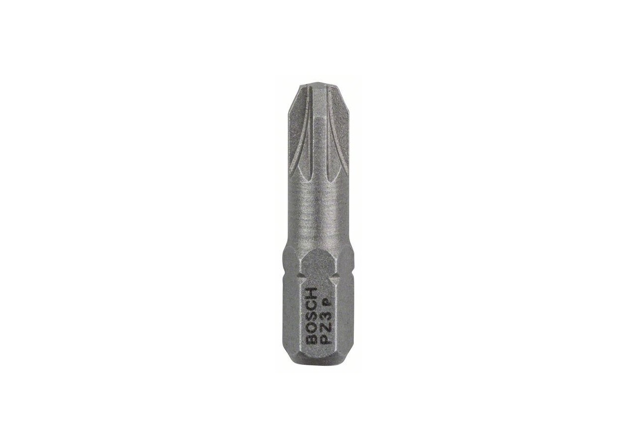 100 Embout de vissage qualité extra-dure PZ3 emmanchement hexagonal 25mm - 2607001565 - Bosch