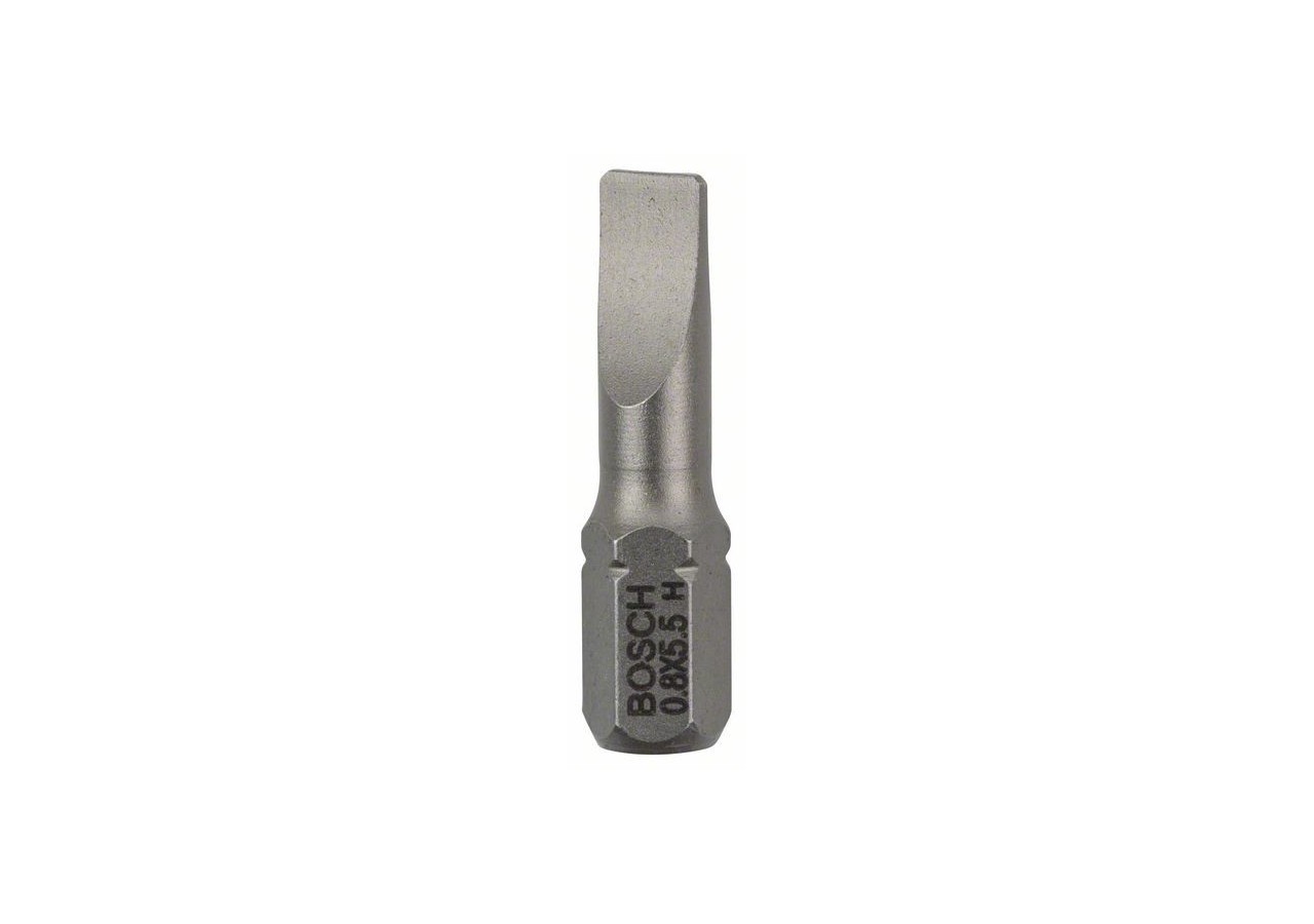 25 Embouts de vissage qualité extra-dure S emmanchement hexagonal 0,8x5,5 25mm - 2607001463 - Bosch
