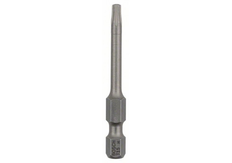 1 Embout de vissage qualité extra-dure T15 emmanchement hexagonal 49mm - 2607001634 - Bosch
