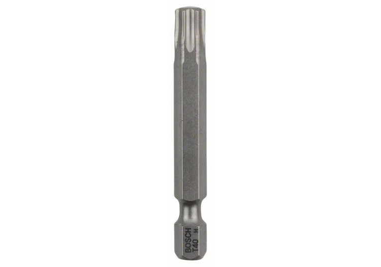 25 Embouts de vissage qualité extra-dure T40 emmanchement hexagonal 49mm - 2607002515 - Bosch