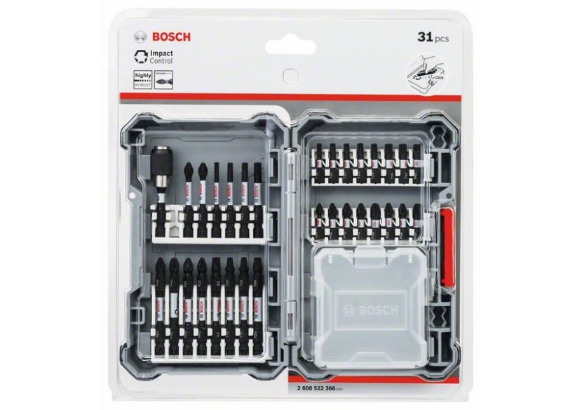 Embouts de vissage Impact Control, set de 31 pièces  Set de 31 - 2608522366 - Bosch Embouts de vissage Impact Control, set de 31 pièces  Set de 31 - 2608522366 - Bosch