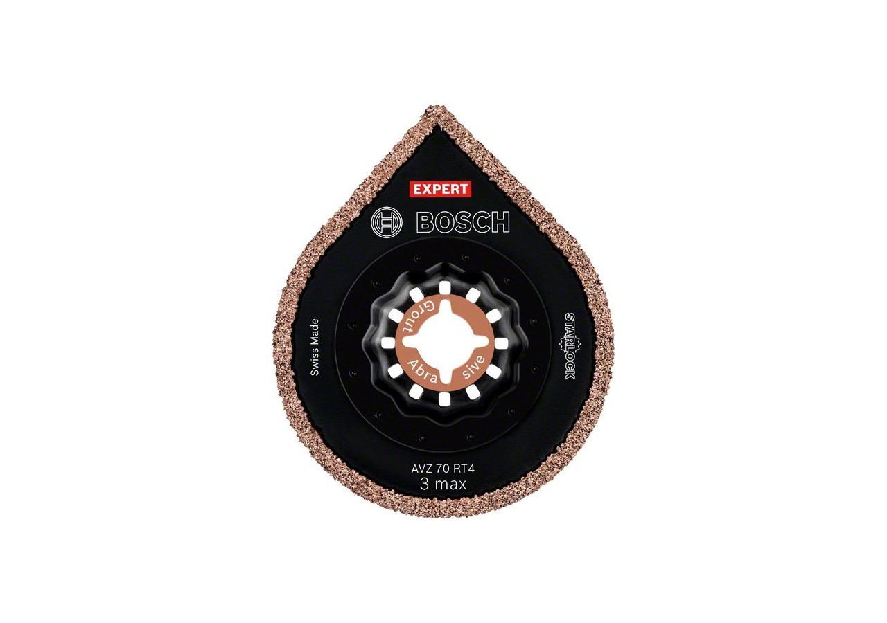 Enlève-mortier pour outil multifonctions Expert 3 max AVZ 70 RT4 70 mm 10 pces - 2608900042 - Bosch