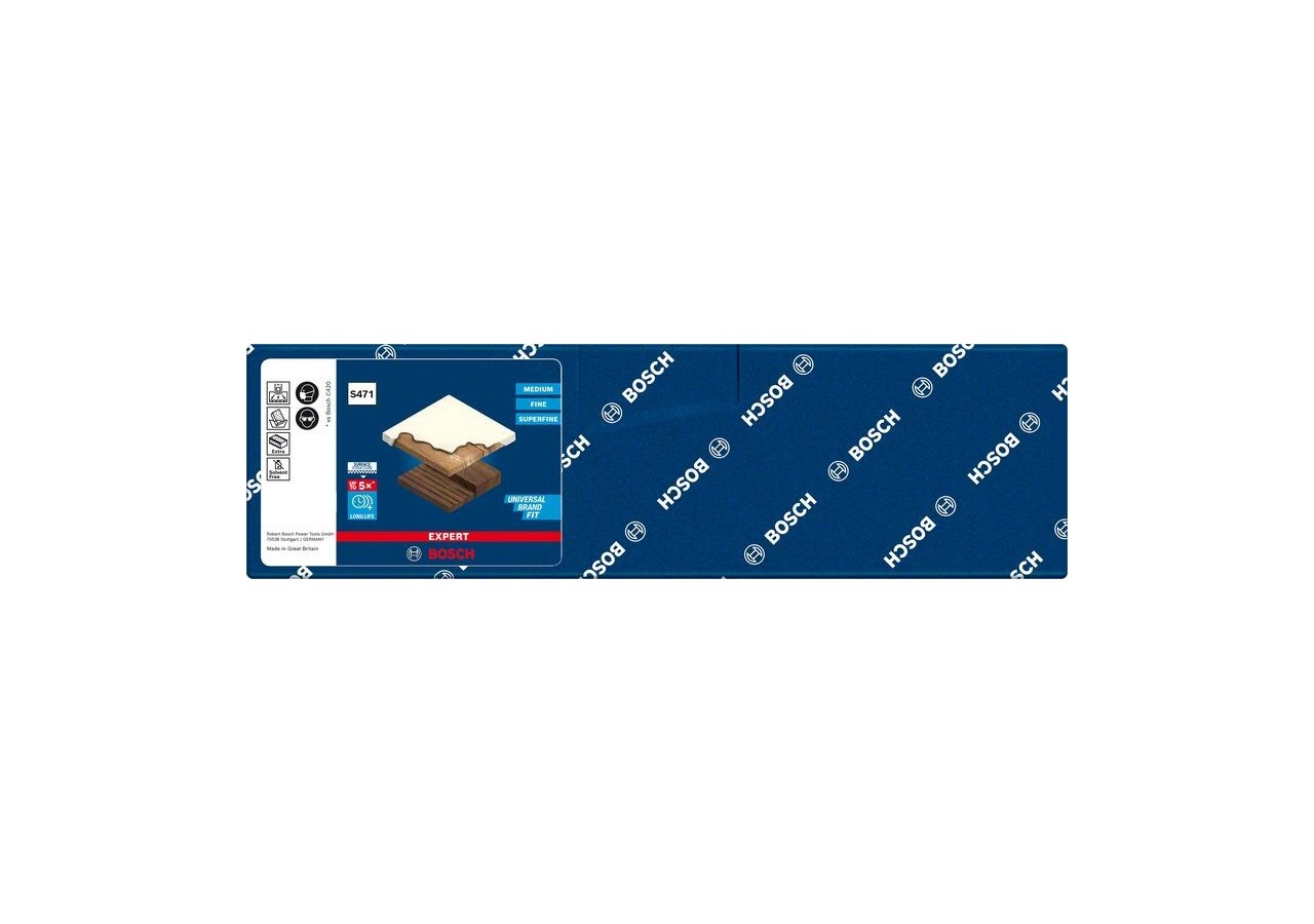 Eponge de ponçage en mousse Expert Standard S471 69 x 97 x 26 mm, Medium - 2608901169 - Bosch