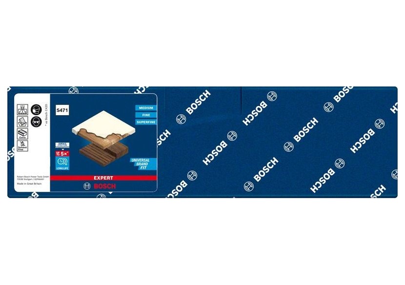 Eponge de ponçage en mousse Expert Standard S471 69 x 97 x 26 mm, Medium - 2608901169 - Bosch