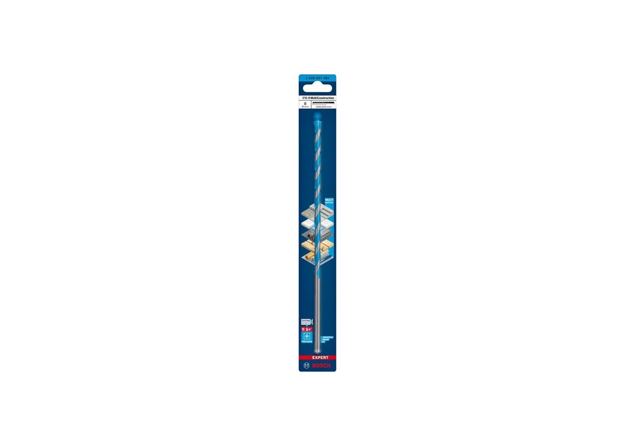 Expert MultiConstruction CYL-9 Drill Bit 7 x 200 x 250 mm, d 7 mm - 2608901484 - Bosch