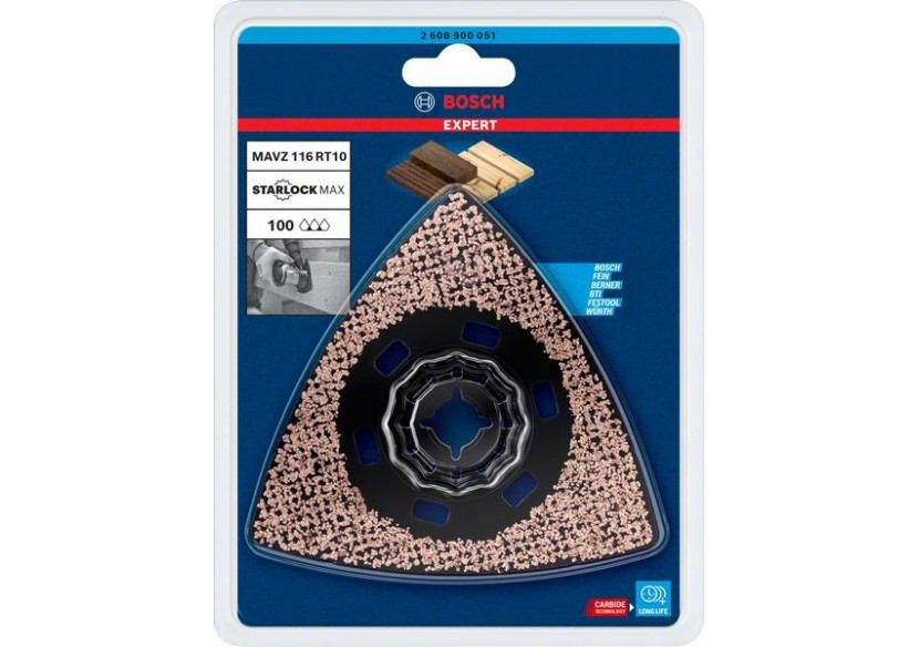 Expert Sanding Plate (plateau de ponçage) pour outils multifonction MAVZ 116 RT10 116 mm - 2608900051 - Bosch Expert Sanding Plate (plateau de ponçage) pour outils multifonction MAVZ 116 RT10 116 mm - 2608900051 - Bosch
