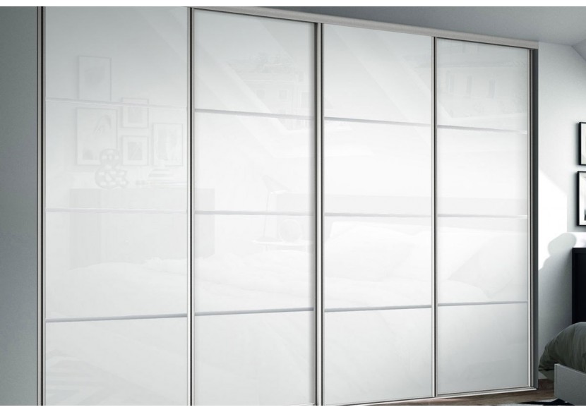 Façade de placard coulissante 4 portes Yam - Kazed : Confort'Mat