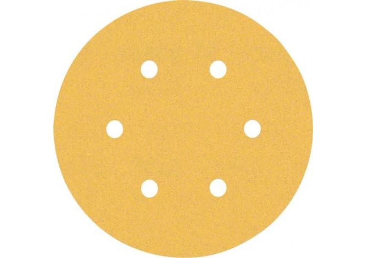 Feuille abrasive Expert C470 pour ponceuses excentriques 150 mm, 6 trous, G 120 5 pces - 2608900817 - Bosch