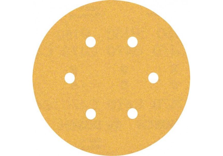 Feuille abrasive Expert C470 pour ponceuses excentriques 150 mm, 6 trous, G 150 50 pces - 2608901122 - Bosch