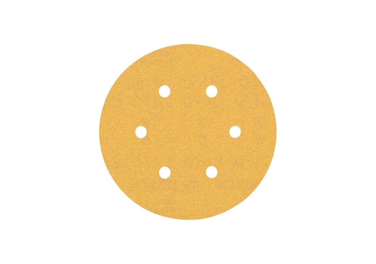 Feuille abrasive Expert C470 pour ponceuses excentriques 150 mm, 6 trous, G 150 50 pces - 2608901122 - Bosch
