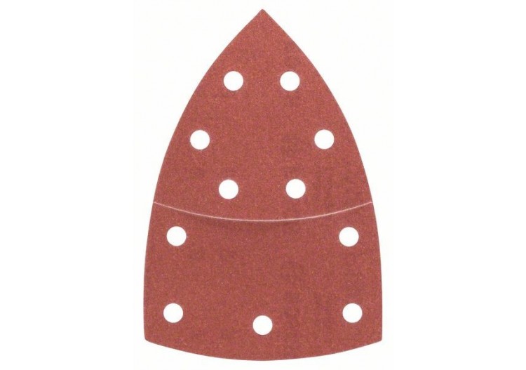 Feuilles abrasives pour ponceuse multi, set de 10 pièces G : 180 - 2609256A65 - Bosch