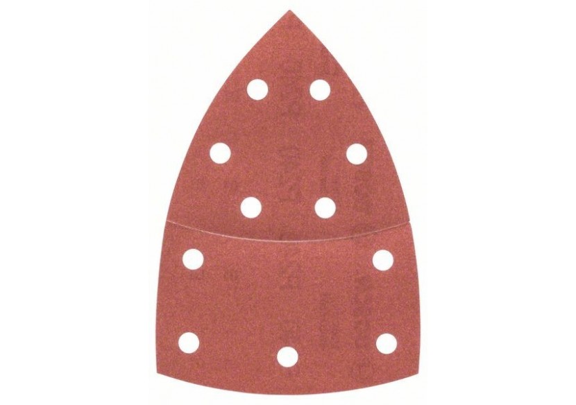 Feuilles abrasives pour ponceuse multi, set de 10 pièces G : 240 - 2609256A66 - Bosch