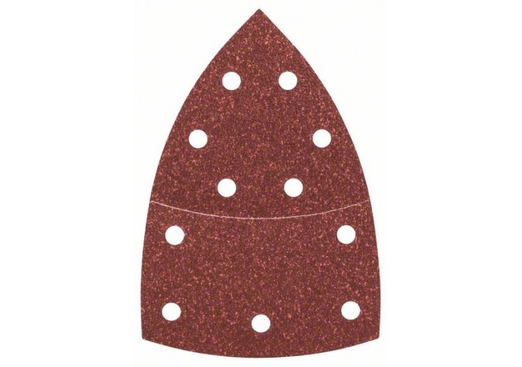 Feuilles abrasives pour ponceuse multi, set de 10 pièces G : 80 - 2609256A63 - Bosch