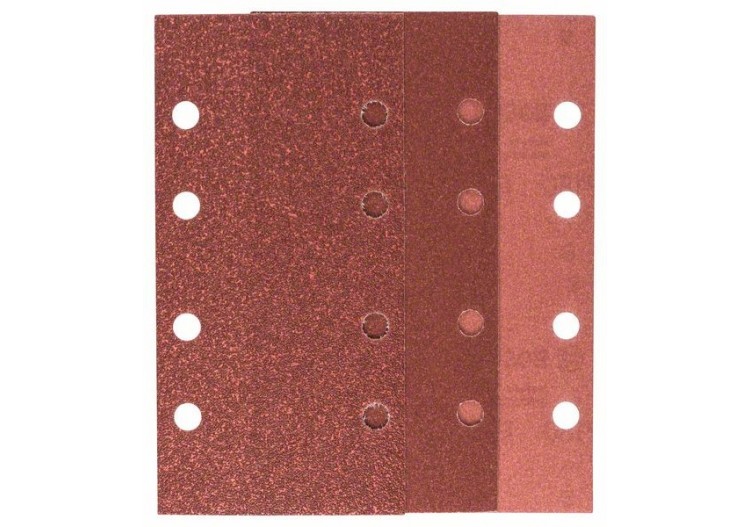 Feuilles abrasives pour ponceuse vibrante, set de 10 pièces G : 60, 120, 180 - 2609256A86 - Bosch