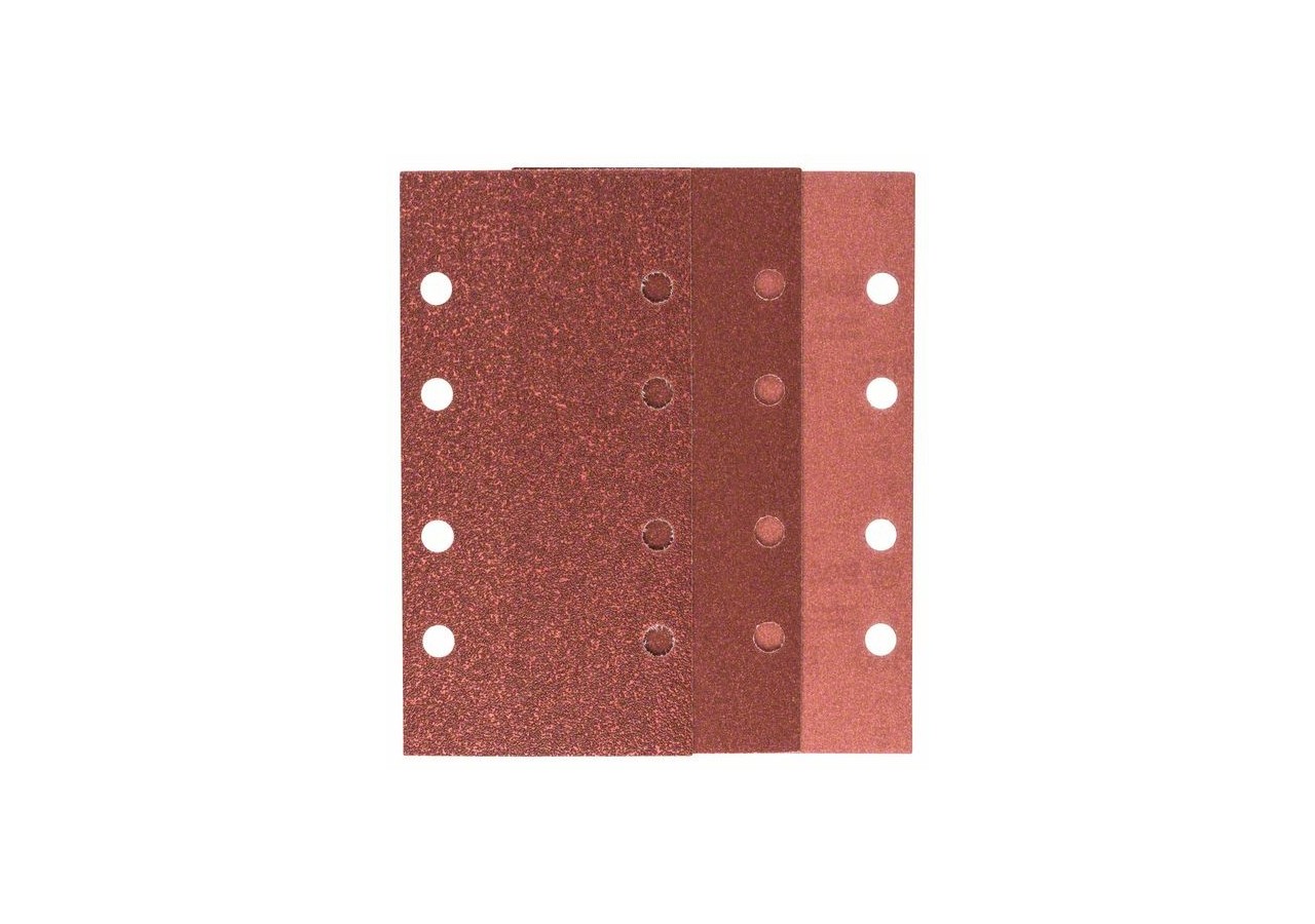 Feuilles abrasives pour ponceuse vibrante, set de 10 pièces G : 60, 120, 180 - 2609256A86 - Bosch