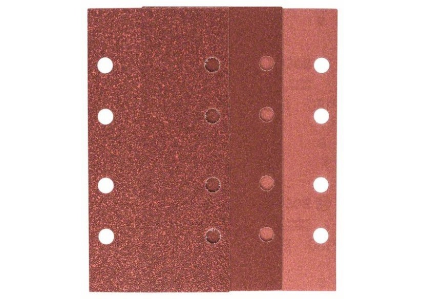 Feuilles abrasives pour ponceuse vibrante, set de 10 pièces G : 60, 120, 180 - 2609256A86 - Bosch