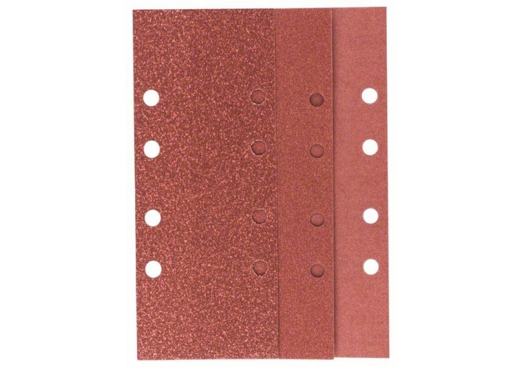 Feuilles abrasives pour ponceuse vibrante, set de 10 pièces G : 60, 120, 180 - 2609256B00 - Bosch