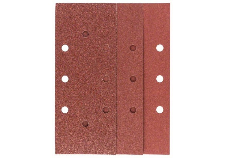 Feuilles abrasives pour ponceuse vibrante, set de 10 pièces G : 60, 120, 180 - 2609256B07 - Bosch