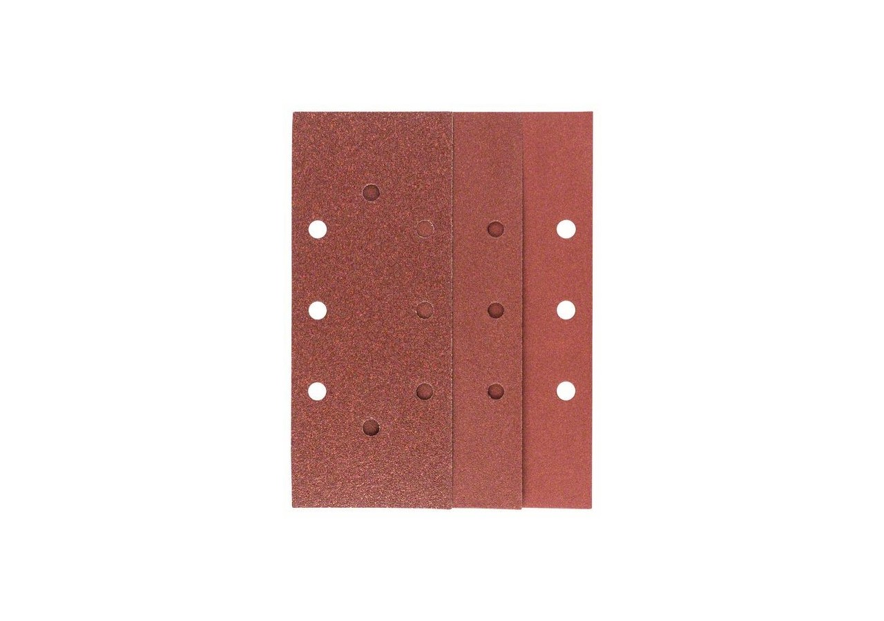 Feuilles abrasives pour ponceuse vibrante, set de 10 pièces G : 60, 120, 180 - 2609256B07 - Bosch