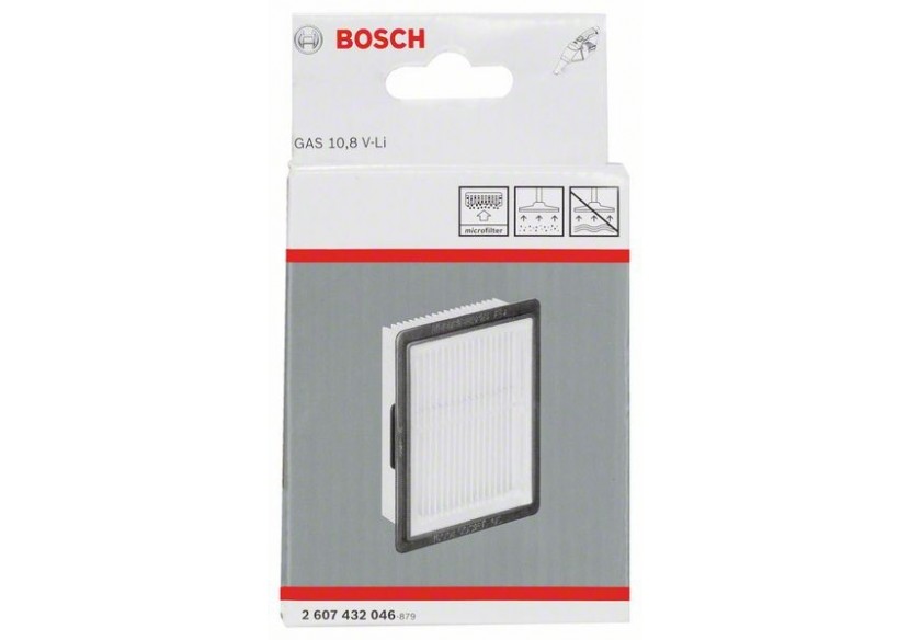 Filtre à plis pour GAS 10,8 V-LI Filtre à plis en cellulose - 2607432046 - Bosch Filtre à plis pour GAS 10,8 V-LI Filtre à plis en cellulose - 2607432046 - Bosch