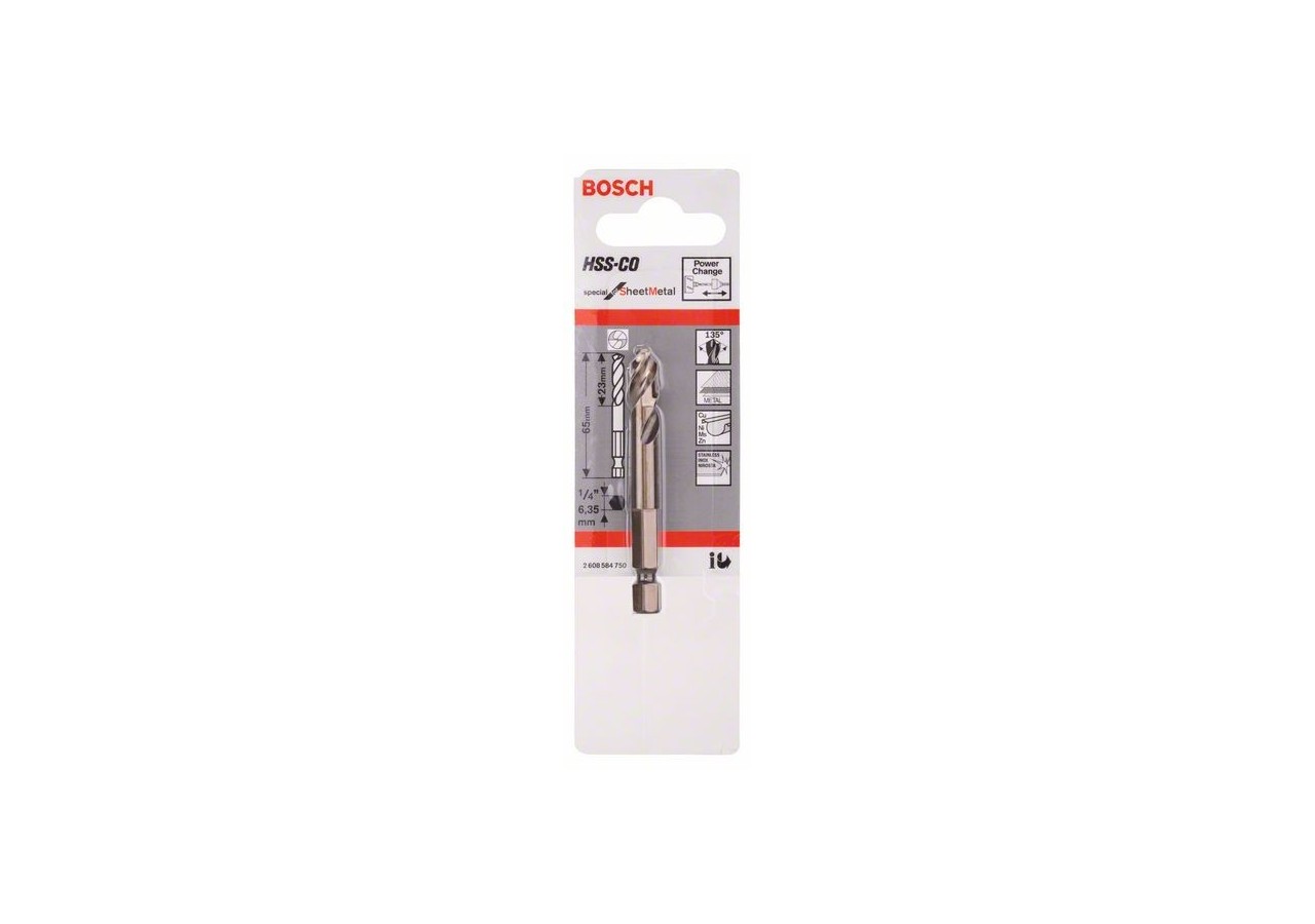 Foret de centrage SCHEETMETAL HSS C - 2608584750 - Bosch