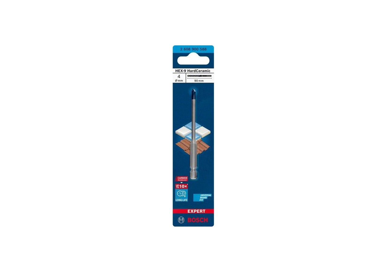 Foret Expert HardCeramic HEX-9 4 x 90 mm - 2608900588 - Bosch