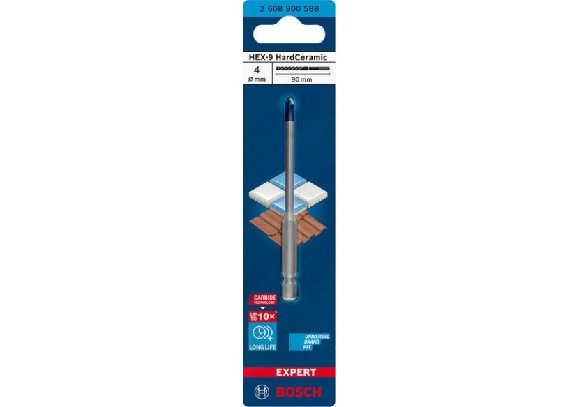 Foret Expert HardCeramic HEX-9 4 x 90 mm - 2608900588 - Bosch