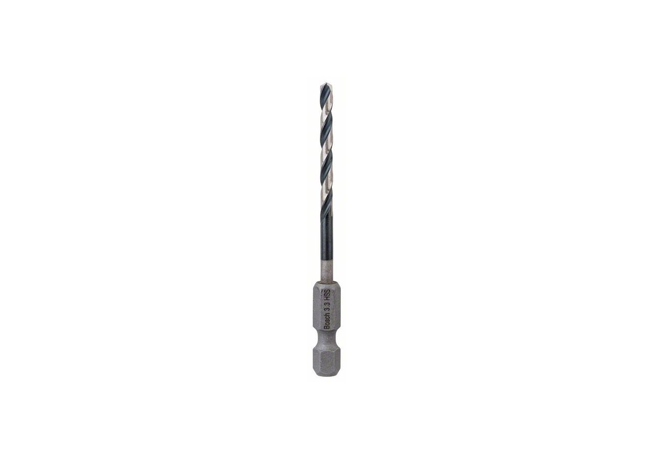 Foret hélicoïdal HSS à queue six pans 3,3 mm 3.3 x 36 x 75 Pack de 1 - 2608577050 - Bosch