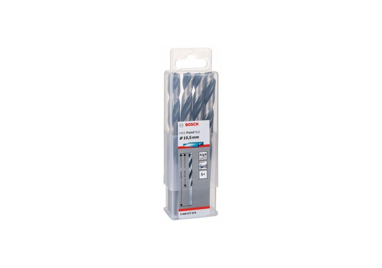 Foret hélicoïdal HSS PointTeQ 10,5 mm - 2608577273 - Bosch