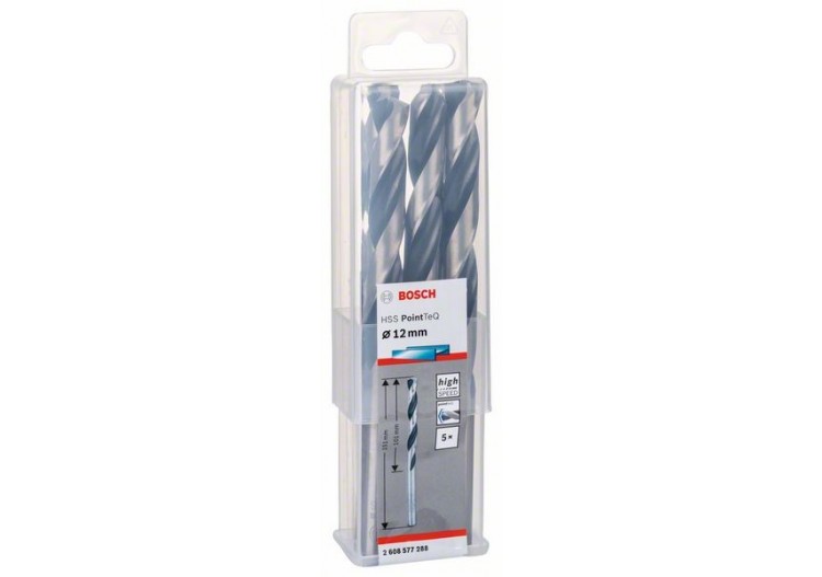 Foret hélicoïdal HSS PointTeQ 12,0 mm - 2608577288 - Bosch