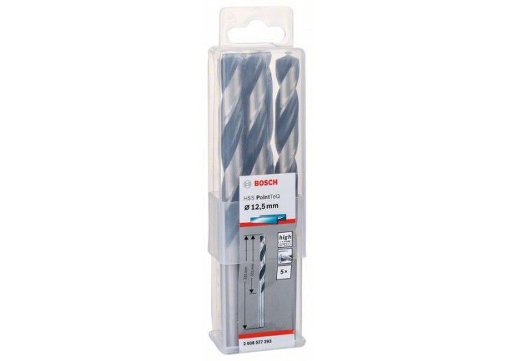 Foret hélicoïdal HSS PointTeQ 12,5 mm - 2608577293 - Bosch
