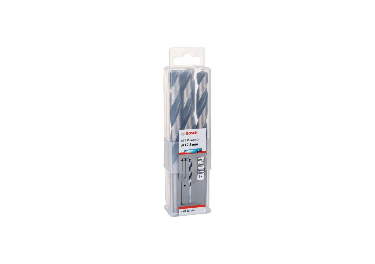 Foret hélicoïdal HSS PointTeQ 12,5 mm - 2608577293 - Bosch