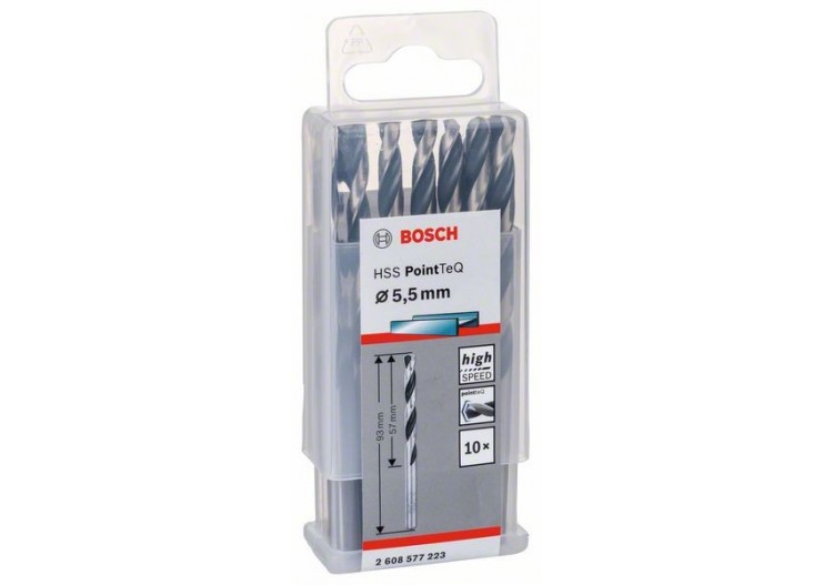 Foret hélicoïdal HSS PointTeQ 5,5 mm - 2608577223 - Bosch