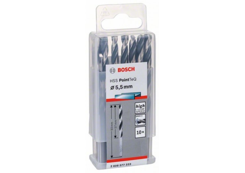 Foret hélicoïdal HSS PointTeQ 5,5 mm - 2608577223 - Bosch