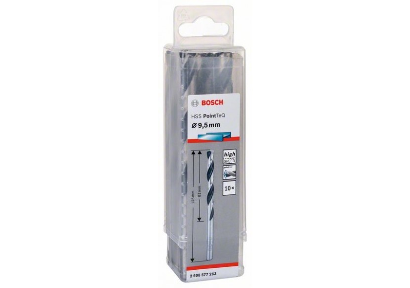 Foret hélicoïdal HSS PointTeQ 9,5 mm - 2608577263 - Bosch