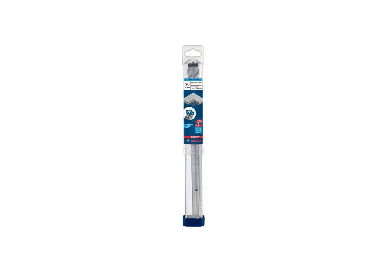 Foret pour perforateur Expert SDS max-8X 26 x 200 x 320 mm - 2608900245 - Bosch